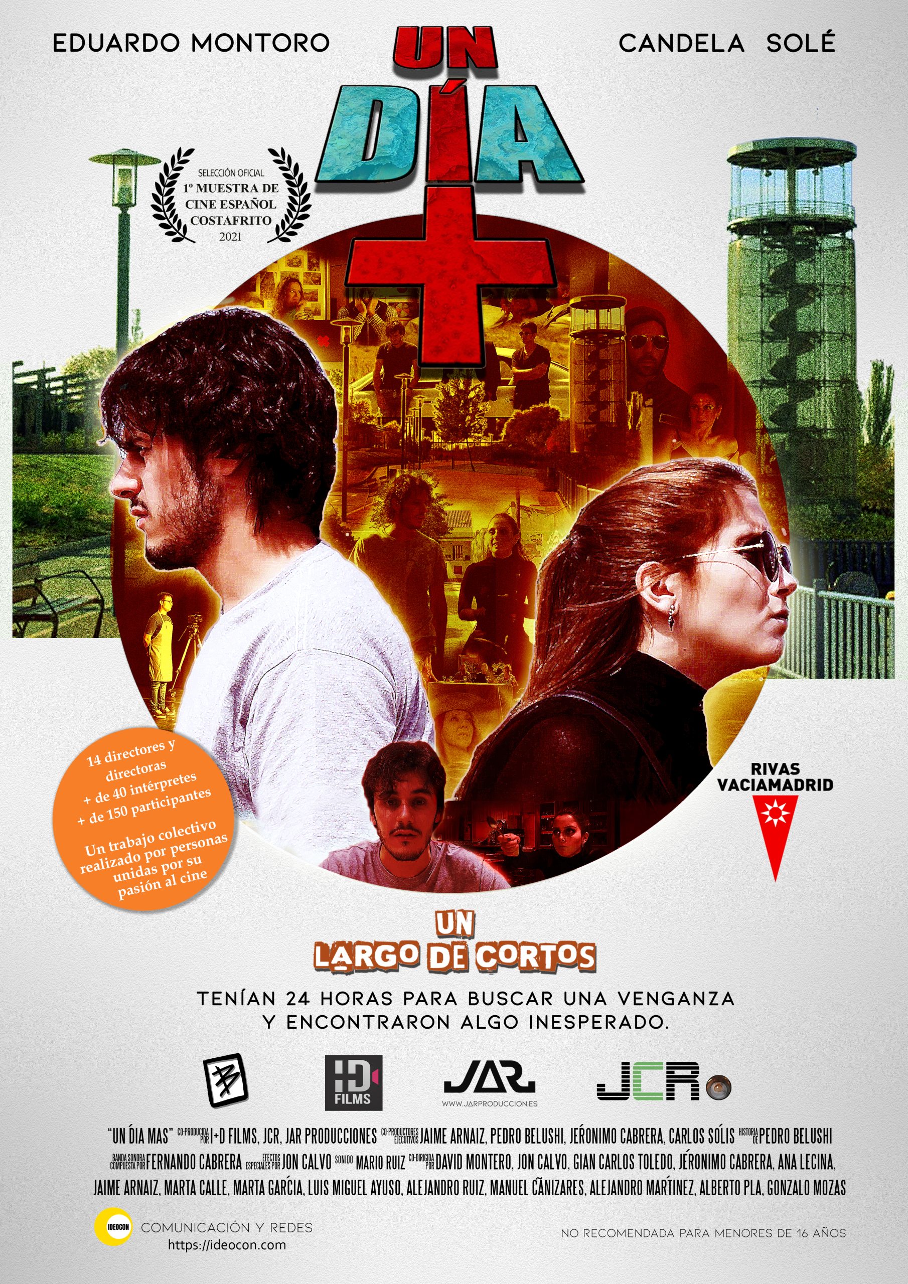 Un dia mas cartel 14_03_2021 costafrito Festival de Cine Independiente FESCI Primera Muestra de Cine Independiente en Alcorcón Cartel Mi adorado Monster
